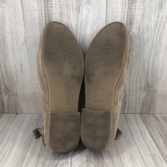 Dolce Vita Ankle Boots Womens 11 Findley Tan Suede Slip On Booties - Picture 9 of 11